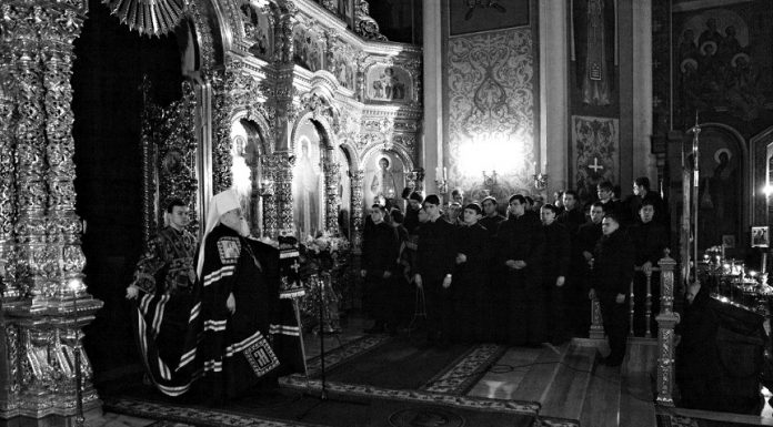 Чтение Великого канона. Екатерининский собор