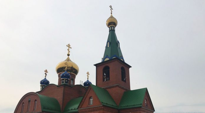 Литургия в храме Рождества Богородицы пос. Ахтырский