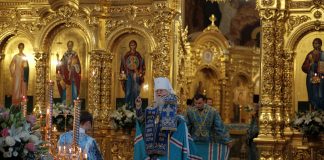 Митрополит Исидор совершил Всенощное бдение накануне праздника Успения Богородицы