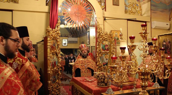 Всенощное бдение в храме святой Матроны Московской