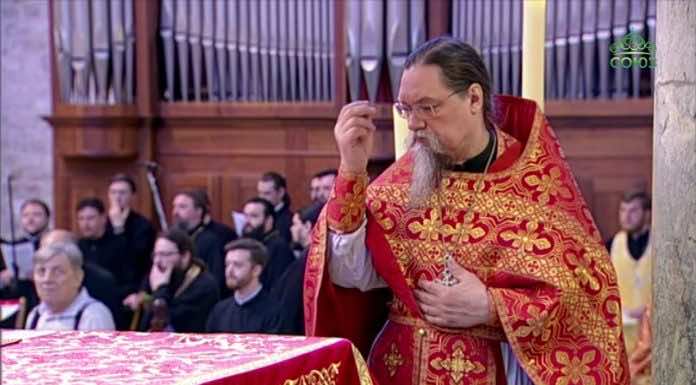 Трансляция Божественной литургии в базилике святителя Николая г. Бари