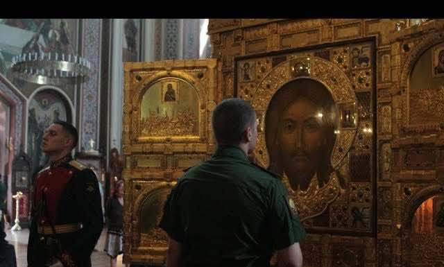 «Спас Нерукотворный» — главную икону Вооруженных сил России доставили в Краснодар. Видео