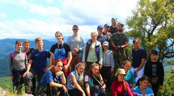 Ребята из православного турклуба «ПИК» совершили первый поход в горы