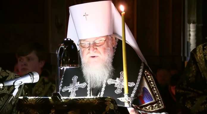 Чтение канона преподобного Андрея Критского в Екатерининском соборе