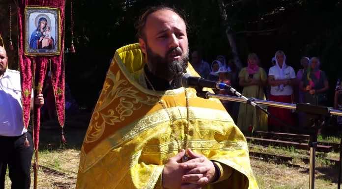 Освящение купола в ст. Марьянской