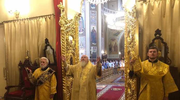 Временно управляющий Екатеринодарской епархией совершил первую Литургию на Кубани