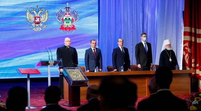 Глава Кубанской митрополии принял участие в церемонии вступления в должность избранного губернатора Краснодарского края