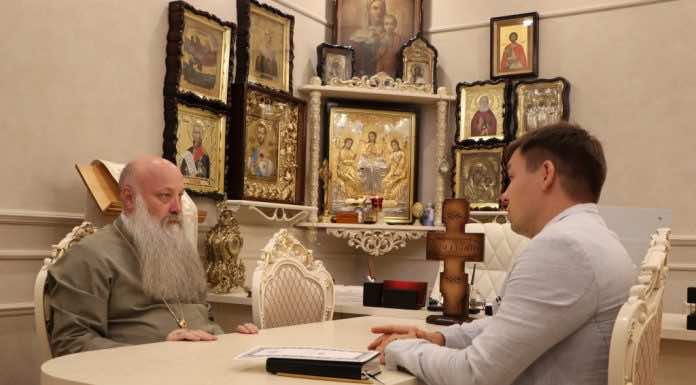 Встреча духовника Кубанского казачьего войска с исполняющим обязанности председателя Союза казачьей молодежи Кубани