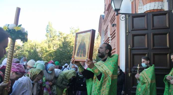 День памяти преподобного Сергия Радонежского отпраздновали в Екатерининском кафедральном соборе