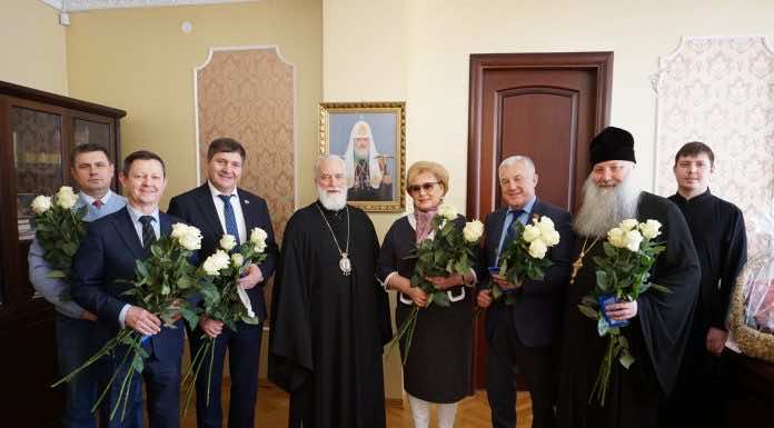 Представители государства и общества поздравили митрополита Екатеринодарского и Кубанского Павла с днем рождения