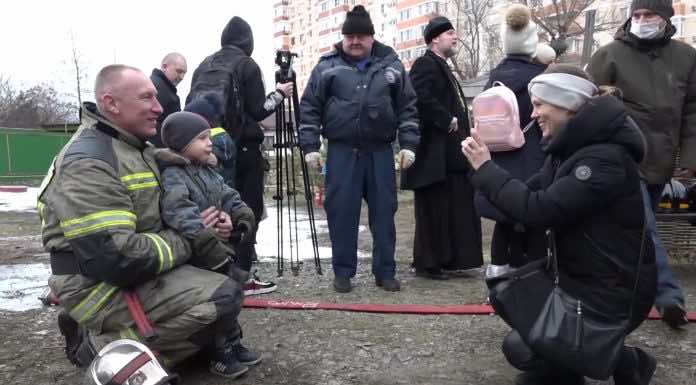 Видеосюжет о дне пожарной безопасности в приходе храма Рождества Христова