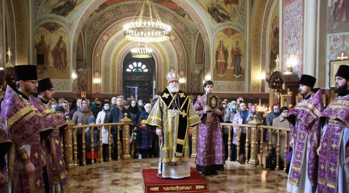 Митрополит Павел совершил Божественную литургию во вторую Неделю Великого поста