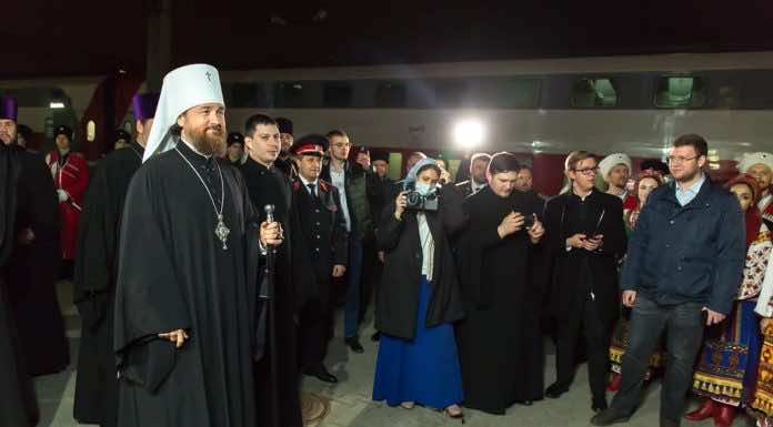 Видеосюжет о встрече митрополита Григория Епархиальной телепрограммы «Отчий дом»