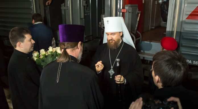 Видеосюжет о встрече митрополита Григория телестудии «ВидеоПрессНовости»