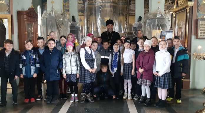 Храм Святого Духа посетили учащиеся 3 класса общеобразовательной школы № 20