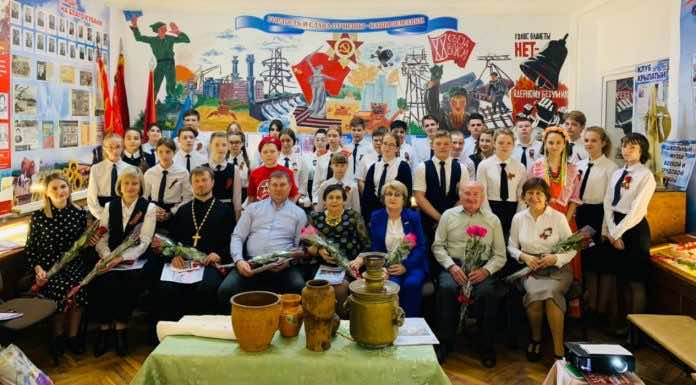 Годовщина музея боевой и трудовой славы в школе № 35 ст. Новотитаровской