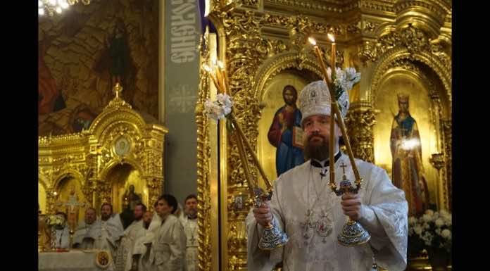 Видеосюжет о первой Литургии на Кубани митрополита Григория Епархиальной телепрограммы «Отчий дом»