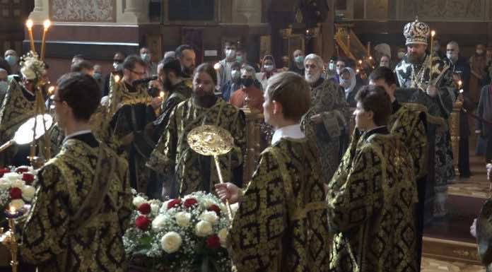 Видеосюжет об Архиерейских богослужениях Страстной седмицы