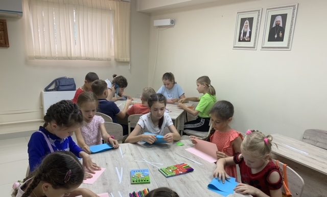 В воскресной школе «Евлогия» прошел открытый тематический урок «От Пасхи до Троицы»