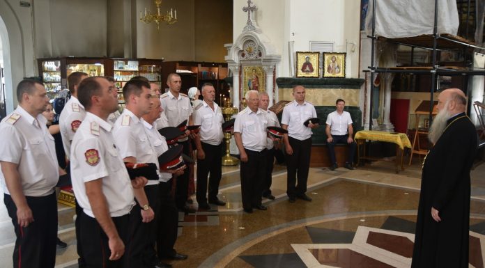 Казаки-наставники Центра «Кавказская линия» Гулькевичского РКО посетили собор Александра Невского