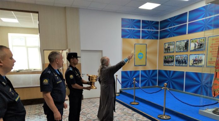 Освящение места под знамя