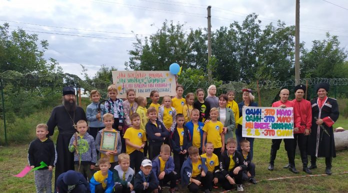 В хуторе Ленина прошли казачьи игры для казачьих классов школы № 61