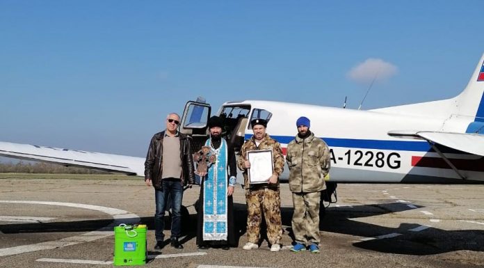 Крестный облет над Динским районом