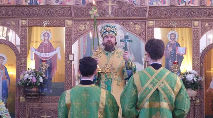 Видеосюжет: В первый день Нового года митрополит Григорий совершил Литургию в храме преподобного Илии Муромского