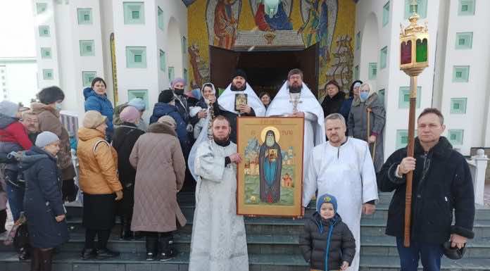 Торжественная встреча иконы преп. Гавриила (Ургебадзе)