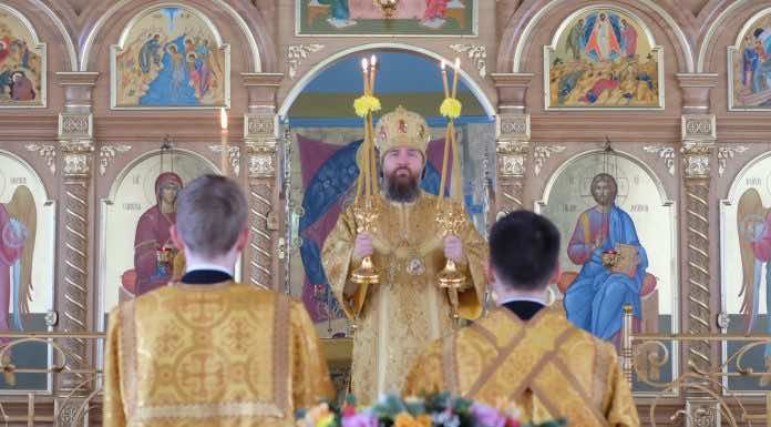 В праздник Обрезания Господня митрополит Григорий совершил Литургию в храме поселка Ильский