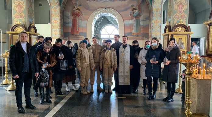 Храм Святого Духа посетили воспитанники краснодарского отделения патриотического движения «ЮНАРМИЯ»