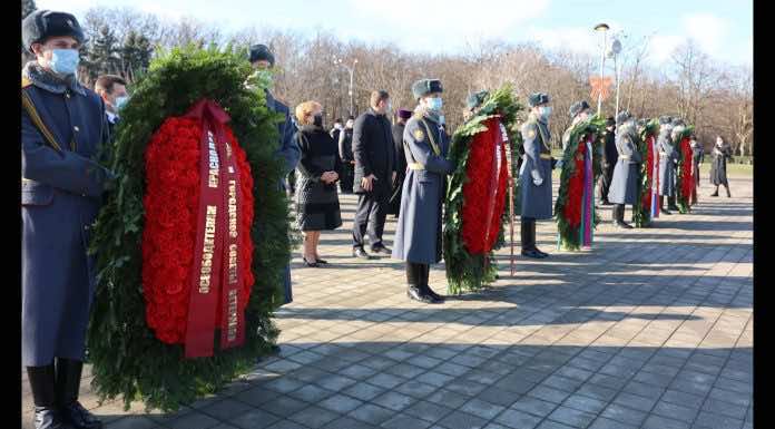 Памятная церемония в день 79-летия освобождения г.Краснодара от оккупации