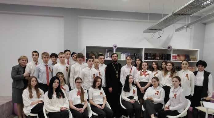 Иерей Давид Хачатурян посетил общеобразовательную школу № 45 г. Краснодара