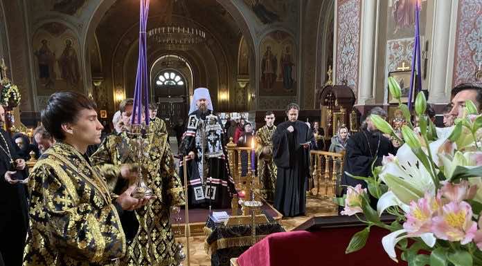 Митрополит Григорий молился за утренним уставным богослужением второго дня Великого поста