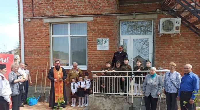 Священник освятил «Сад памяти» в детском саду ст. Динской