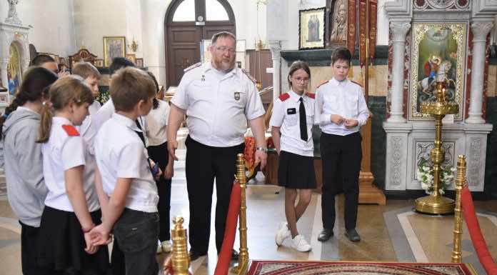 Александро-Невский собор посетили казачата 5 и 6 классов МБОУ СОШ № 39 хутора Трудобеликовского