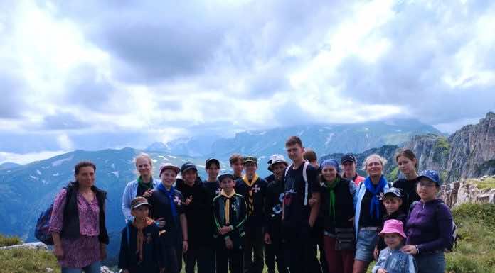 Юные разведчики пос. Первомайского приняли участие в походе по плато Лаго-Наки