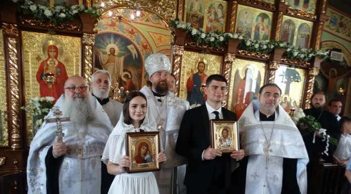 Митрополит Григорий совершил Таинство венчания Иоанна и Марии Лапко