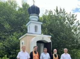 Освящение часовни в станице Куринской