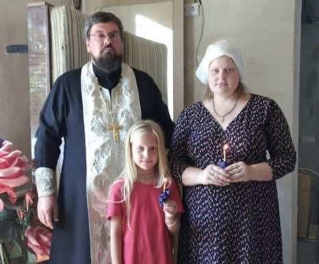 Благотворительное освящение дома погорельцев