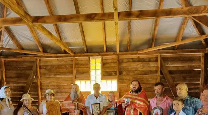 Освящение новой часовни в честь святого Пантелеимона Целителя за ст. Калужской