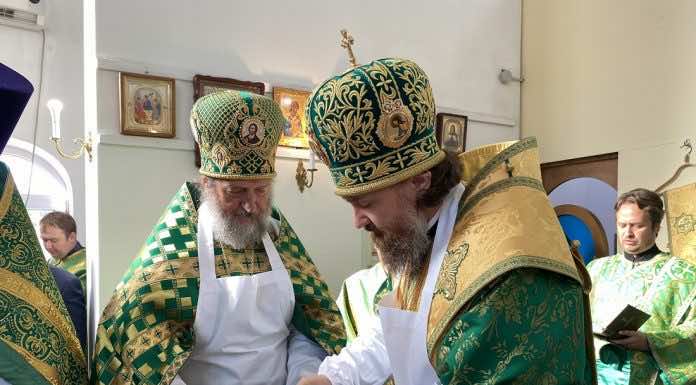 Митрополит Григорий совершил Великое освящение храма преподобного Илии Муромского