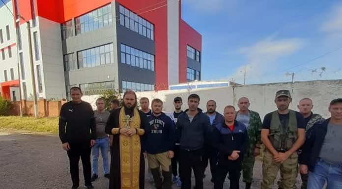 Cвященник благословил призывников Динского района