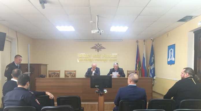 Благочинный Горячеключевского округа принял участие в заседании Общественного совета при отделе МВД России