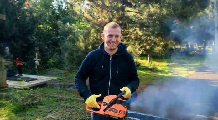 Видеосюжет. Прихожане и духовенство Сергиевского храма провели субботник на Всесвятском кладбище