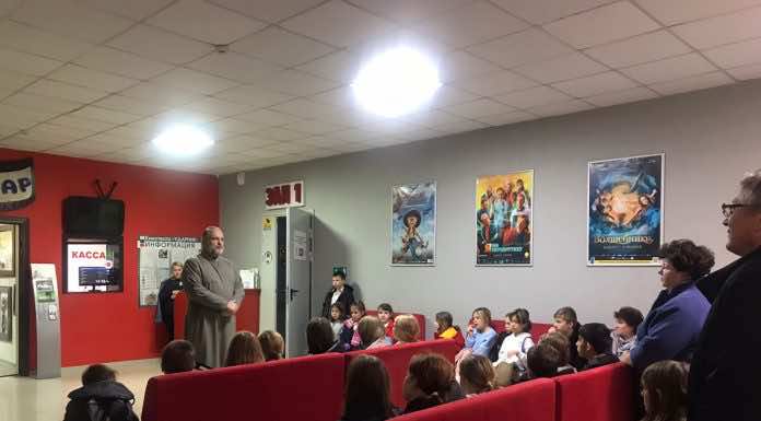 В станице Северской состоялся просмотр мультфильма «Крещение в Плахино» о святителе Луке Крымском