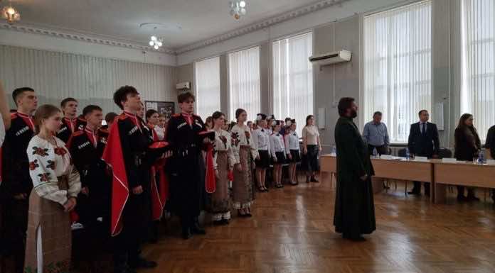 Протоиерей Иоанн Воронов принял участие в жюри конкурса на лучший казачий класс города