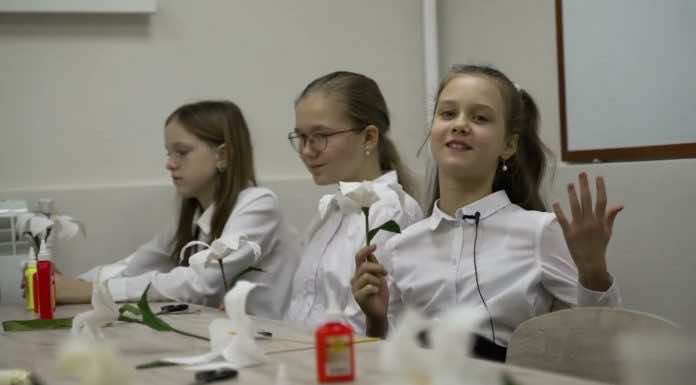 Воспитанники воскресной школы храма святителя Спиридона Тримифунтского приняли участие в акции «Белый цветок»