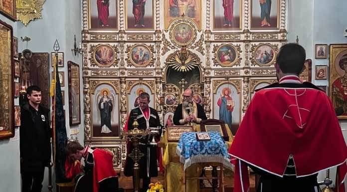 В Свято-Георгиевском храме города Хадыженска состоялась присяга казаков