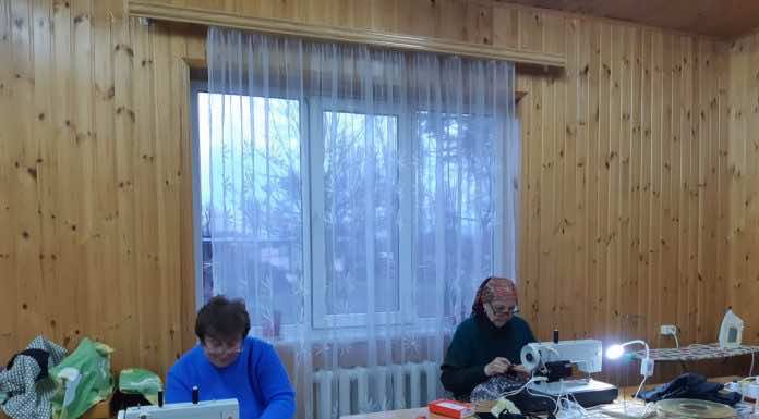 В Свято-Георгиевском храме поселка Афипского начали шить носилки для военнослужащих